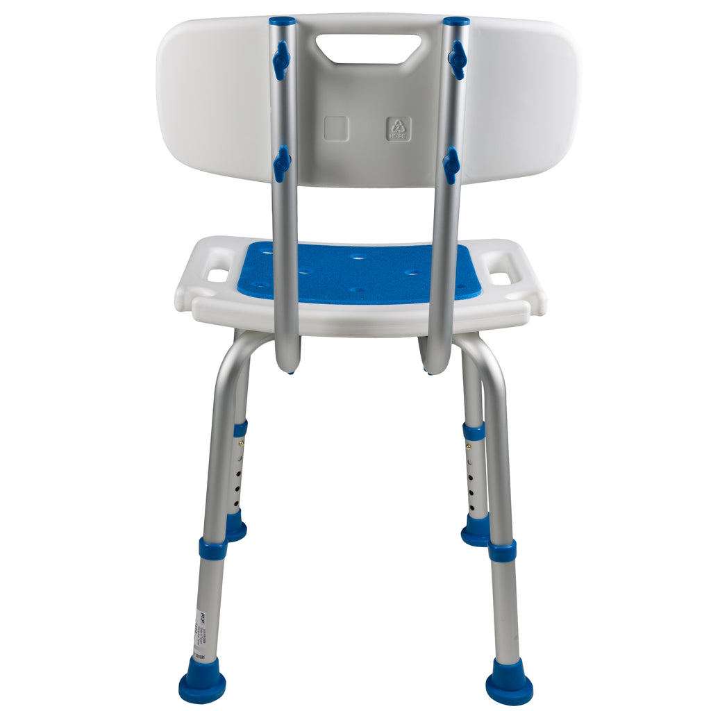 Adjustable Padded Bath Safety Seat With Backrest