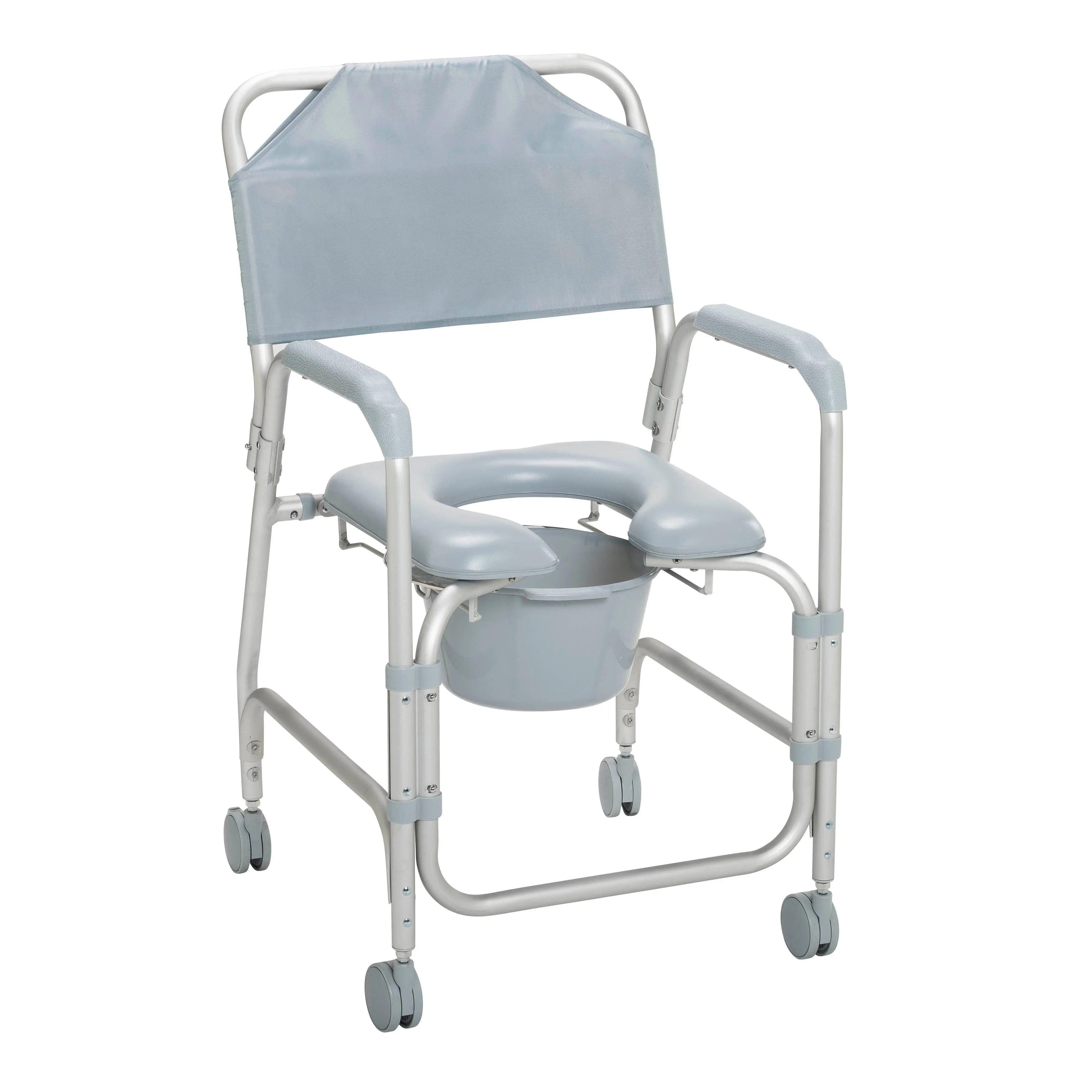 Lightweight Portable Shower Chair Commode with Casters - Home Health Store Inc