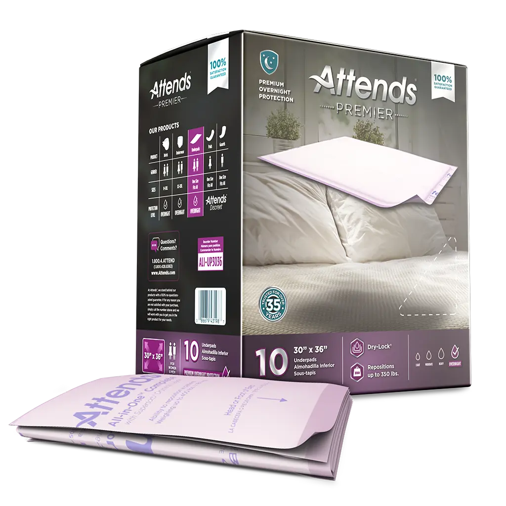 Attends Premier Underpads, 30" X 36" - Home Health Store Inc