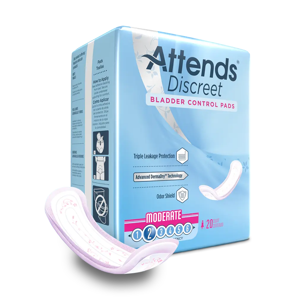 Attends Discreet Women's Moderate Pads - Home Health Store Inc