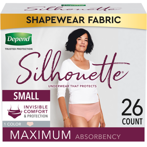 Depend® Silhuoette® Shapewear Women's Incontinence Underwear, 48