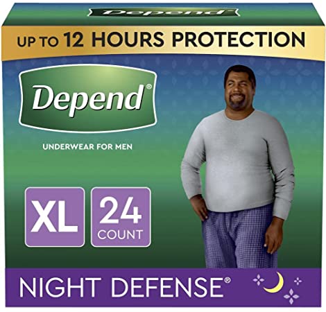 PKG/24 DEPEND NIGHT DEFENSE UNDERPADS CONVENIENCE - Home Health Store Inc