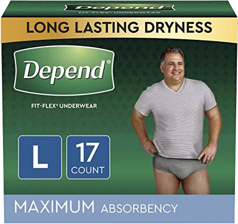 Always Discreet Maximum Protection Underwear Large 17 Count