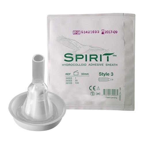 BRD 39301 BX/30  SPIRIT CATHETER EXTERNAL MALE SHEATH STYLE 3  SMALL 25MM