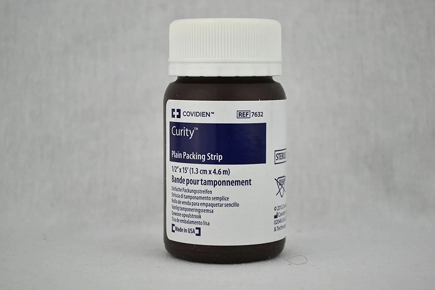 KND 7632 (CS/12)EA/1 CURITY PACKING STRIPS,PLAIN 1/2" X 5YDS