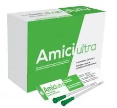 OOS 7616 BX/100 AMICI ULTRA FEMALE INTERMITTENT CATHETERS, SIZE 16FR 7IN.