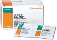 SNU 59420600 BX/50 NO STING SKIN-PREP WIPES