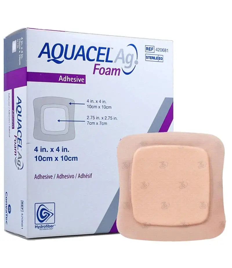Aquacel Ag Foam Adhesive Heel Dressing 19.8cm X 14cm - Box Of 5 - Home Health Store Inc