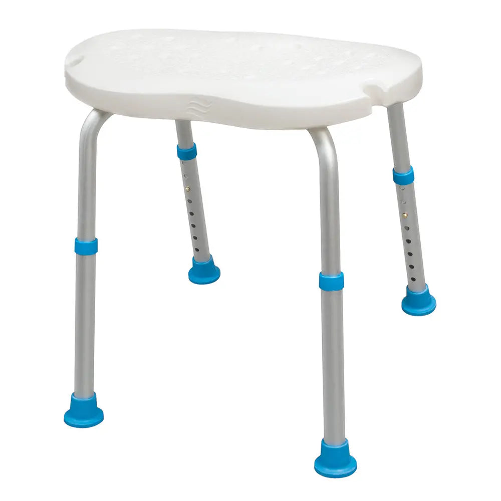 Adjustable Bath and Shower Chair with Non-Slip Comfort Seat, White - Home Health Store Inc