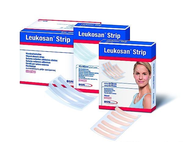 (6 Strips/Pk) Leukosan Strip Adhesive Closure Strips 12mm X 100mm - Box Of 50 - Home Health Store Inc