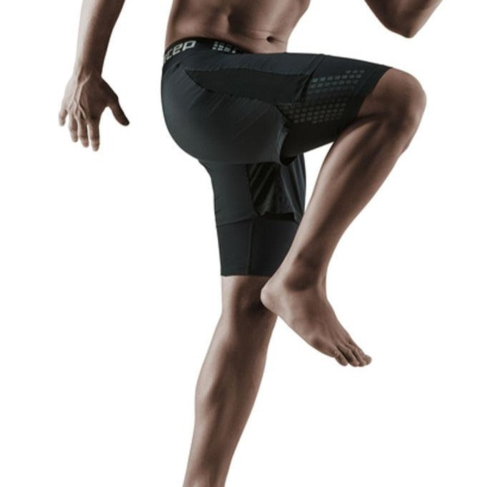 Mens 2-in-1 Training Compression Shorts 20-30mmHg