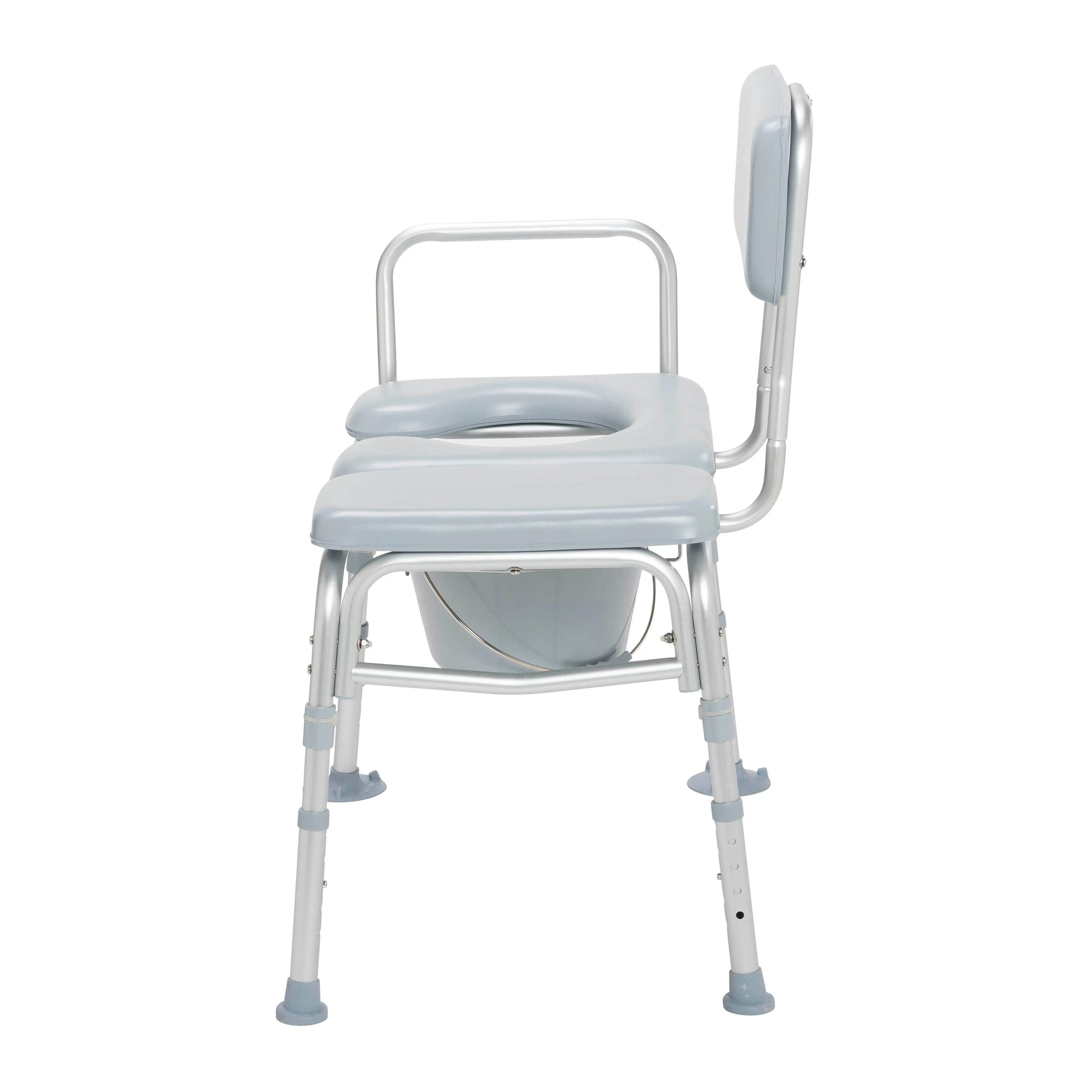 Padded Seat Transfer Bench with Commode Opening - Home Health Store Inc