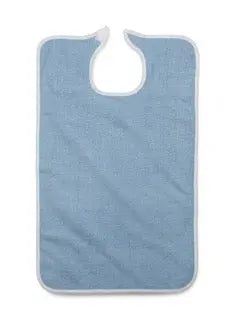 Cs/24 Feeding Bib With Velcro Closure, 21" X 33" Terry Cloth - Home Health Store Inc