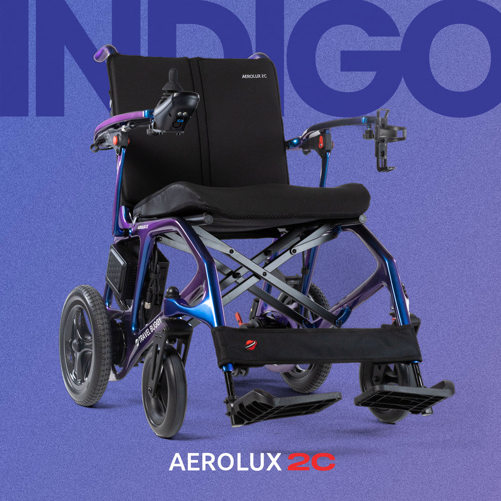 AEROLUX 2C Folding Carbon Fiber Power Wheelchair