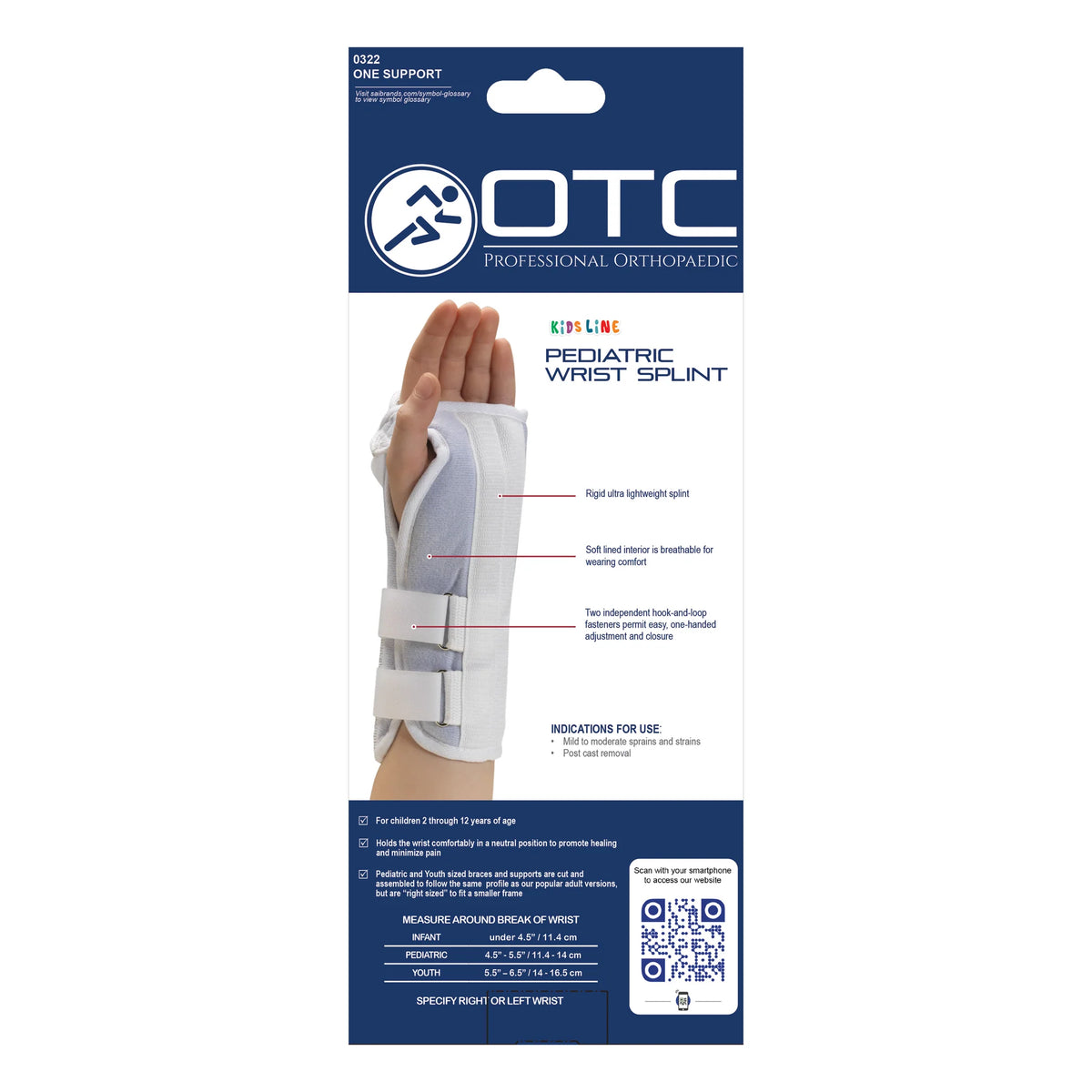 Kidsline Wrist Splint - Soft Foam