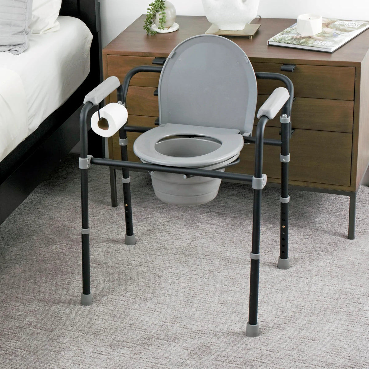 Stander Universal Bedside Folding Commode