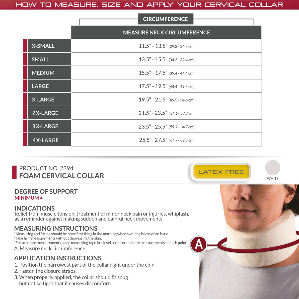 Foam Cervical Collar