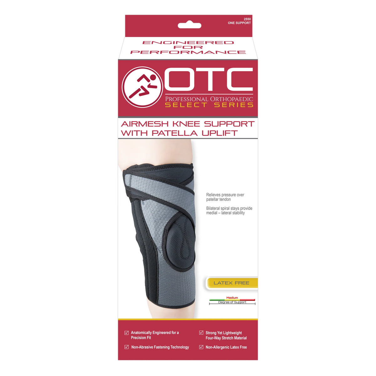 Airmesh Knee Support with Patella Uplift