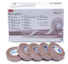 3M 1533-0 BX/24  TAPE MICROPORE 1/2IN X 10YD TAN