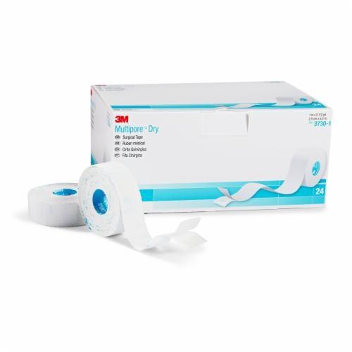 3M 3730-0 BX/12 MULTIPORE DRY SURGICAL TAPE (1/2"x5M) PIQUE HYPOALLERGENIC ELASTIC STRETCH NON-STERILE LATEX-FREE
