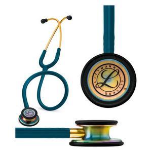3M 5807 EA/1 LITTMANN CLASSIC III STETHOSCOPE 27" CARIBBEAN BLUE TUBE W/ RAINBOW FINISH 2-SIDED CHESTPIECE TUNABLE