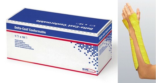 Delta-Cast Conformable Polyester Cast Tape 5cm X 3.6m, Yellow - Box Of 10 - Home Health Store Inc