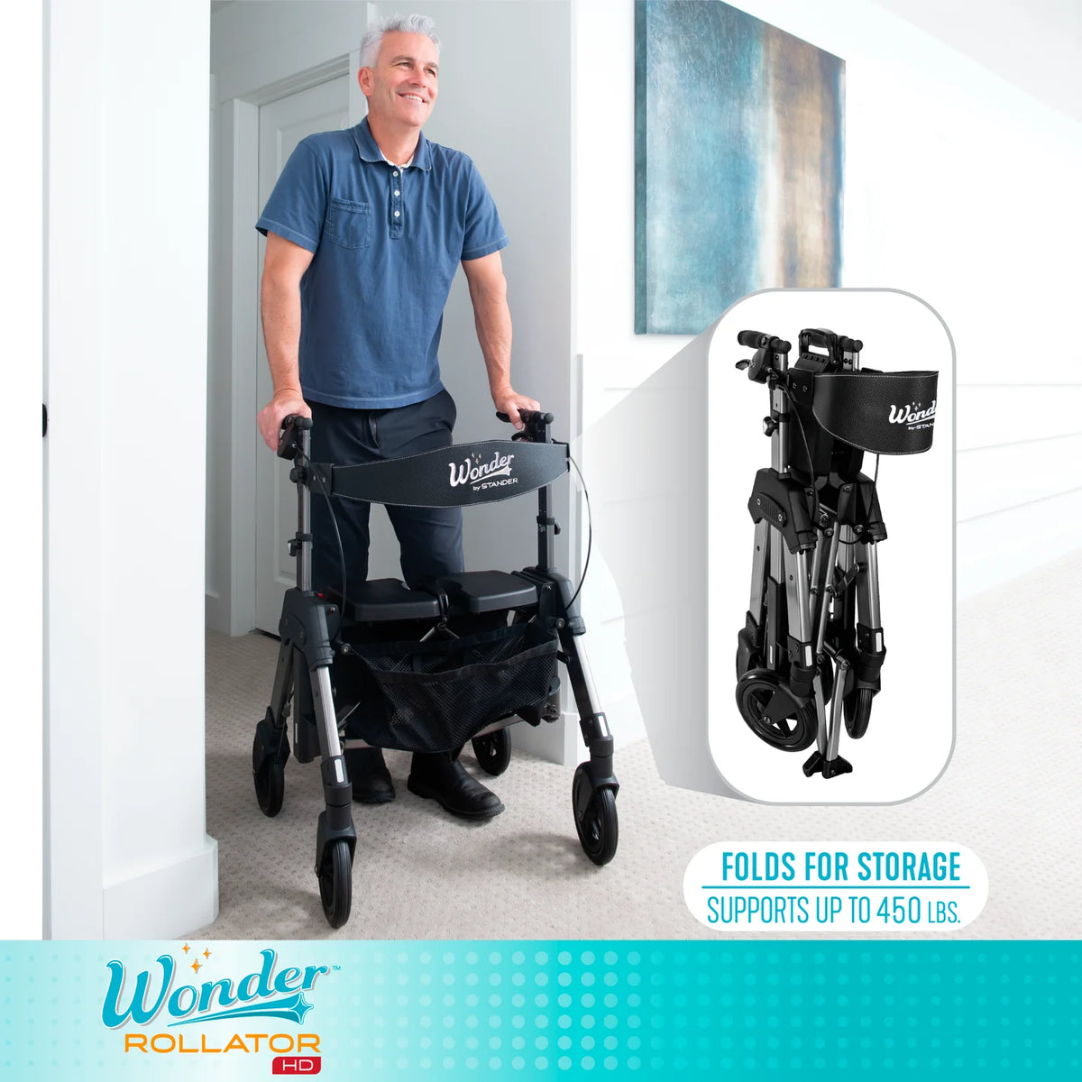 Wonder Rollator HD Bariatric Walker