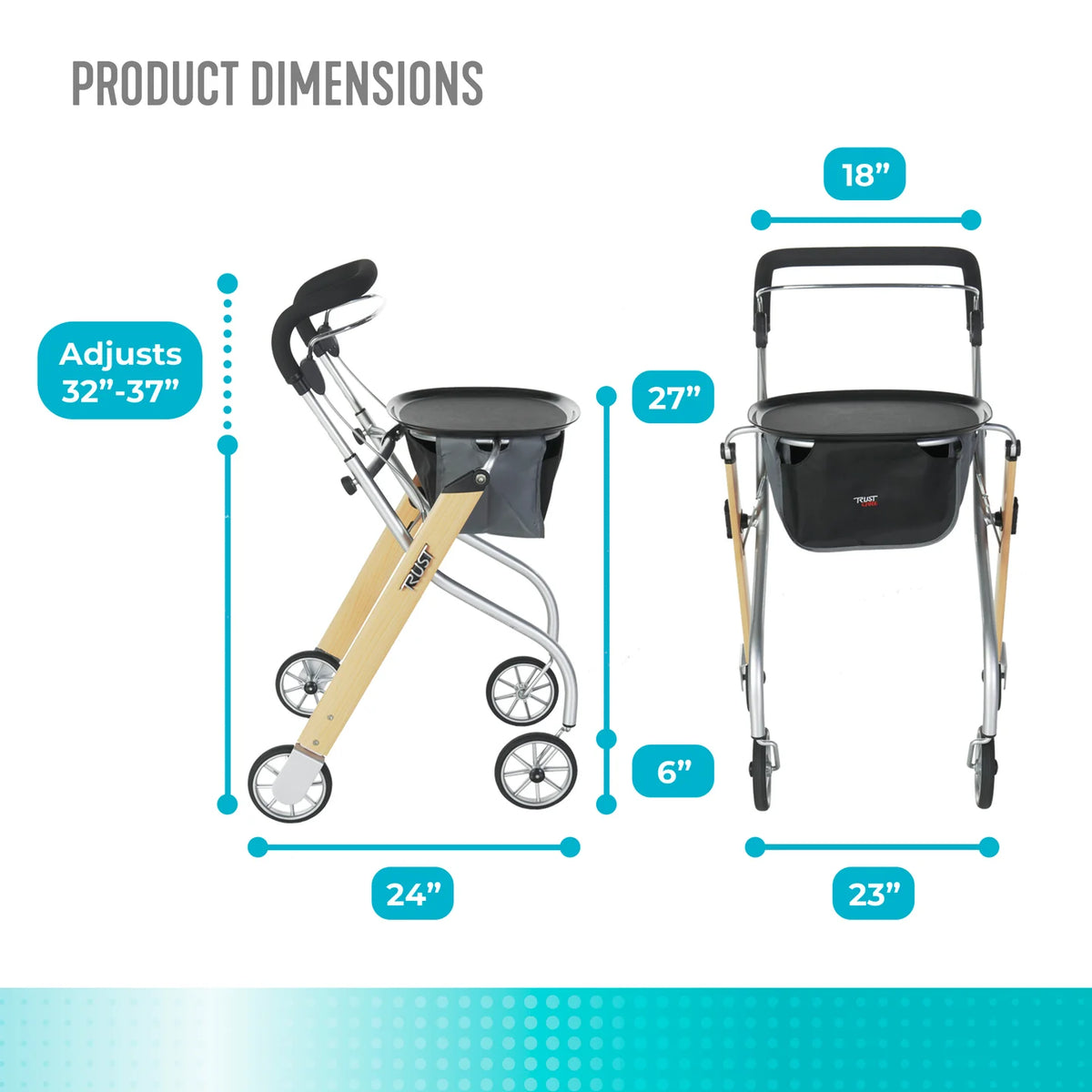 Trust Care Let's Go Indoor Rollator