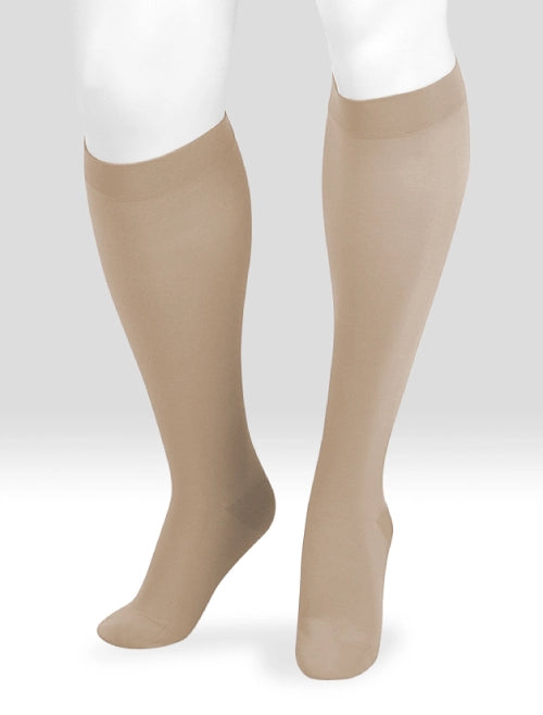 Juzo Cotton Sock Knee High 15-20 mmHg, Khaki Size IV