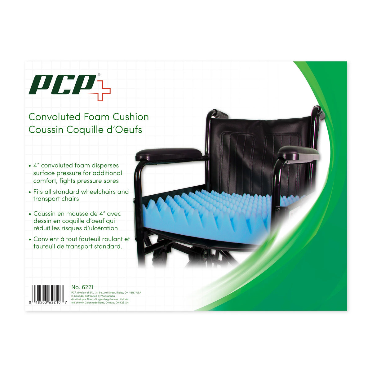 Convoluted Foam Wheelchair Cushion