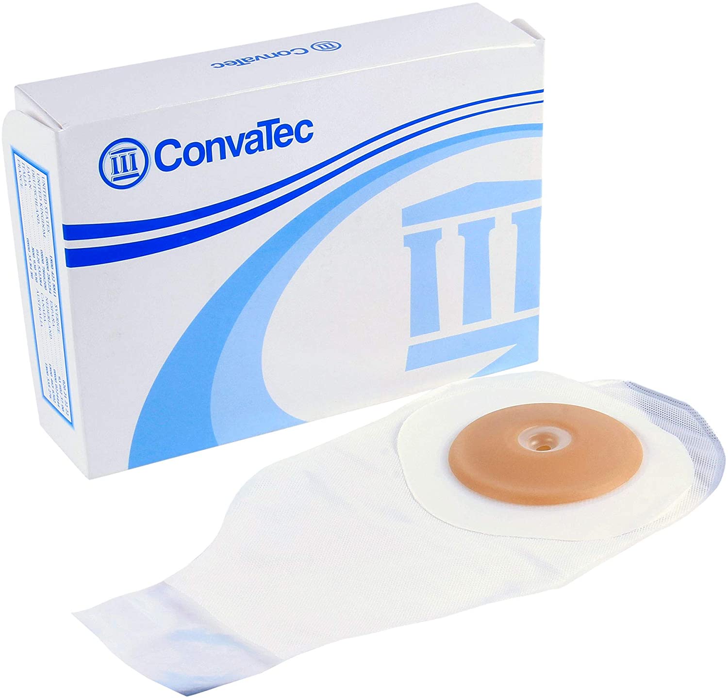 Round Post-Op Mid-Size Clear Drainable 7/8in Urinary Pouch W/Flutter Valve And Convexity (Non-Returnable) - Box Of 10 - Home Health Store Inc