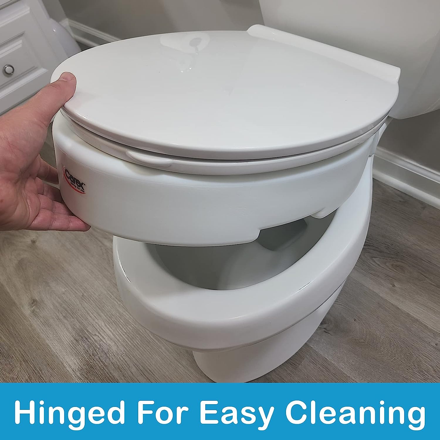 Carex Flip Up Raised Toilet Seat