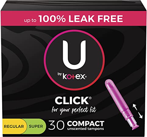 U by KOTEX® Click® Tampons Regular/Super MultiPack - Home Health Store Inc