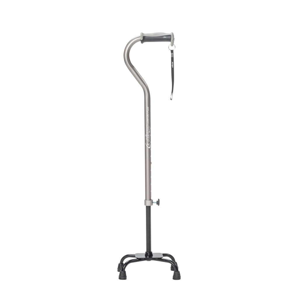Airgo Comfort-Plus Adjustable Quad Cane, Small Base