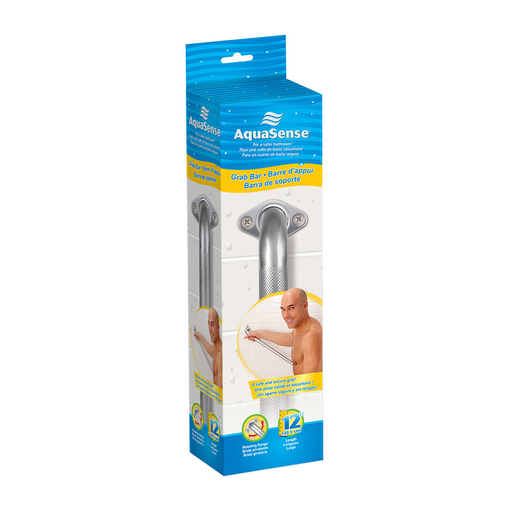 Drive Medical Aquasense Knurled Chrome Grab Bars