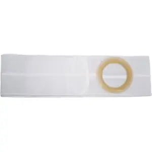 Flat Panel Cool Comfort 6" Support Belt Md (32-36") Left 2 3/8" Opening 1" From Bottom White (Non-Returnable) - Ea/1 - Home Health Store Inc