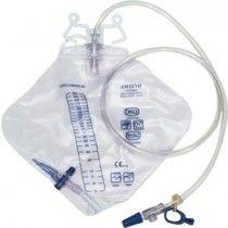 AS 332 CS/20 AMSINO URINARY DRAIN BAG, PEAR SHP 2000CC