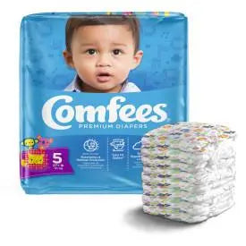 ATT CMF-5 41541 - Comfees Baby Diapers - Size 5 - 4 bags of 27