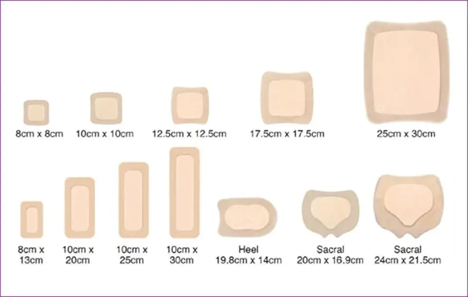 Aquacel Ag Foam Adhesive Dressing 8cm X 8cm - Box Of 10 - Home Health Store Inc