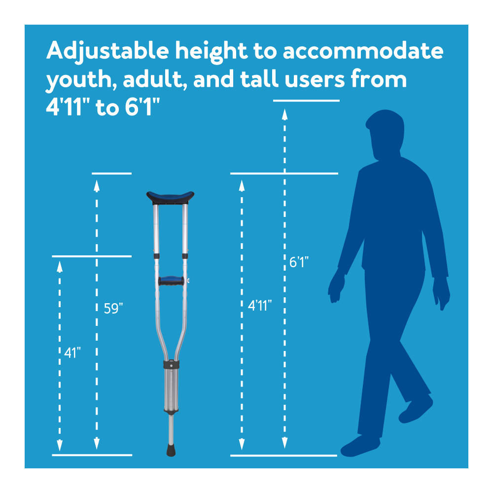 Carex Folding Crutches