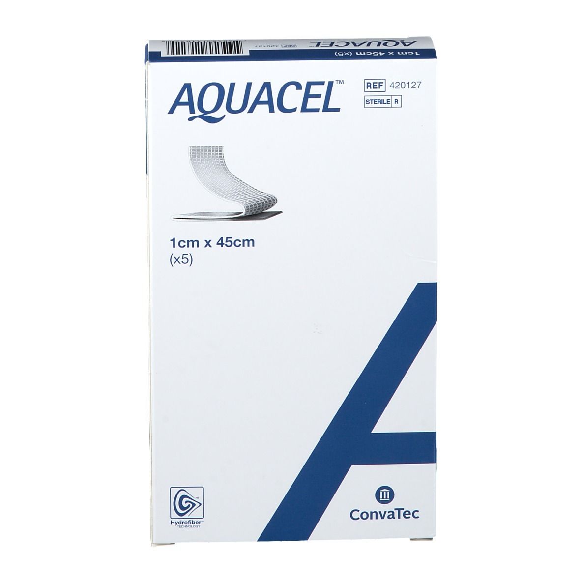 Aquacel Ag Plus Ribbon Hydrofiber Wound Dressing - Box Of 5