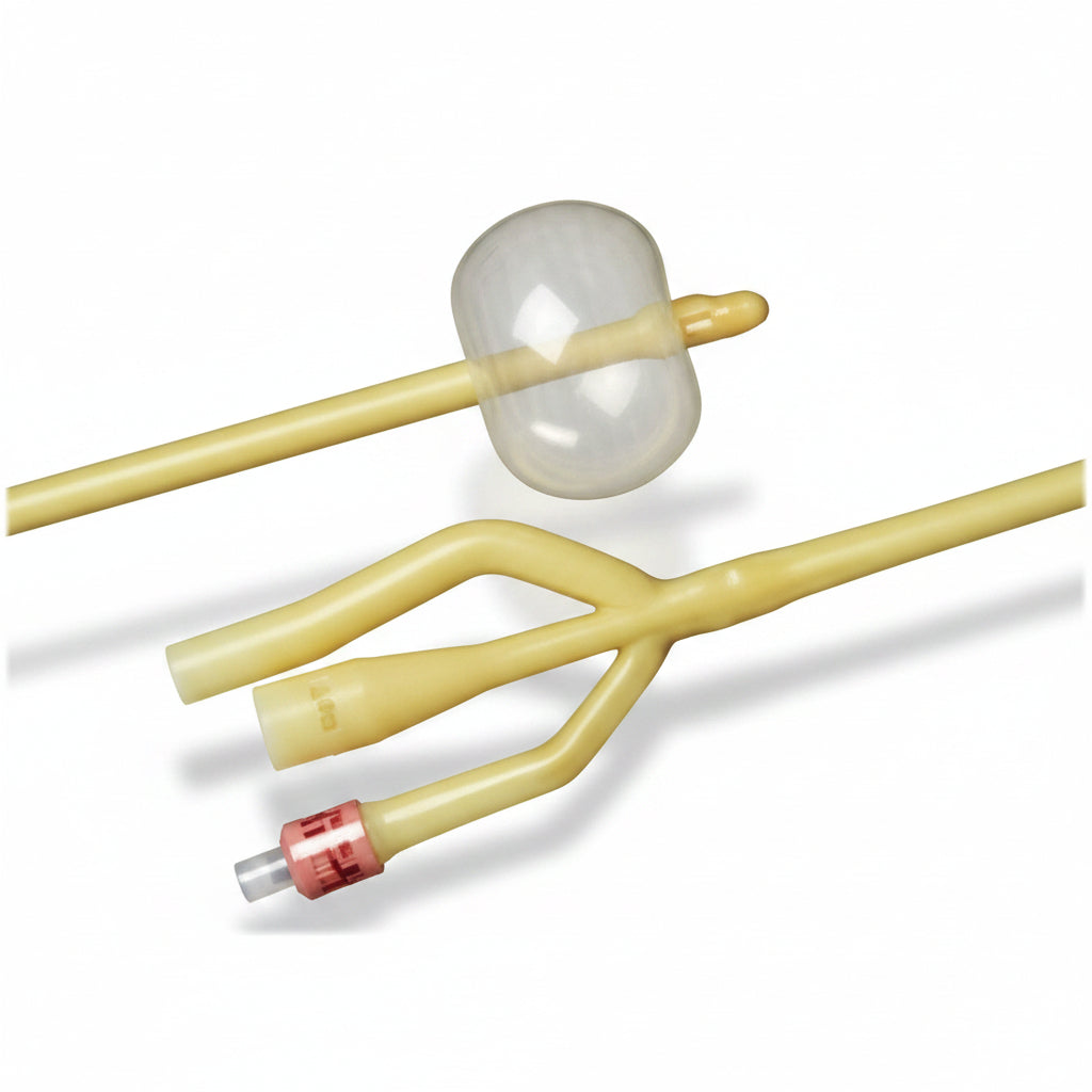 Bard Bardia Foley 3-Way Silicone Elastomer Coated Catheter 30cc - Box of 10