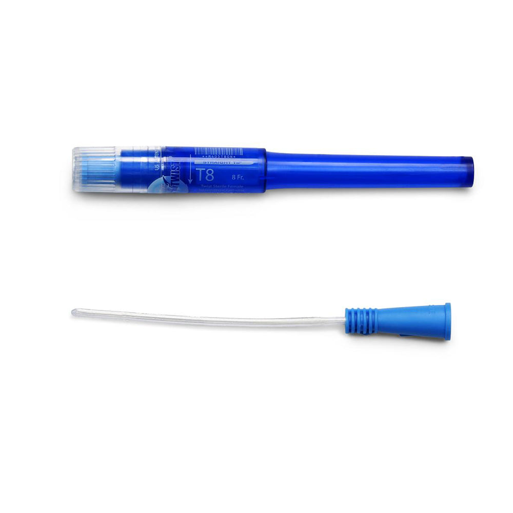 Cure Twist Female Cath, Pre-Lubricated, 6in - Box Of 30