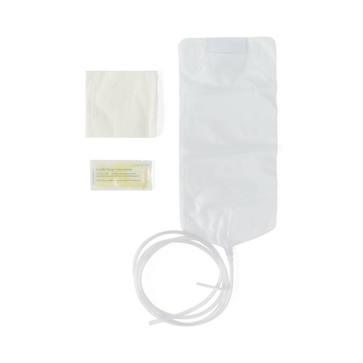 Enema Bag Set with Side Clamp, Size 1500cc - Box of 48