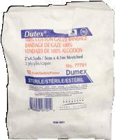 DUP 77781 (CS8) PKG/12 BANDAGE COTTON GZ ST, 2IN X 4.5YRD 2PLY DUTEX