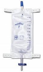 DYND 12588 (CS48) EA/1 LEG BAG WITH COMFORT STRAPS, SLIDE TAP DRAIN PORT, 900ML