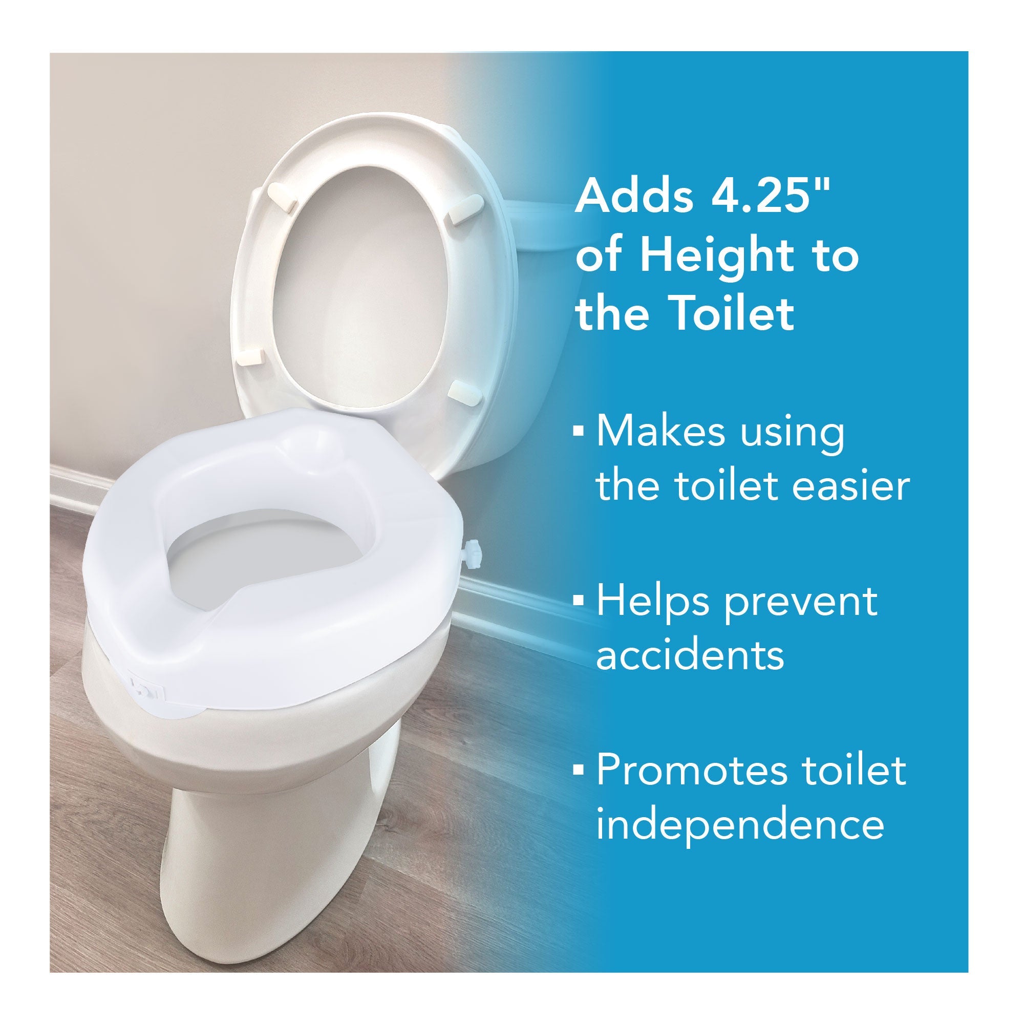 Carex Safe Lock Bariatric Raised Toilet Seat