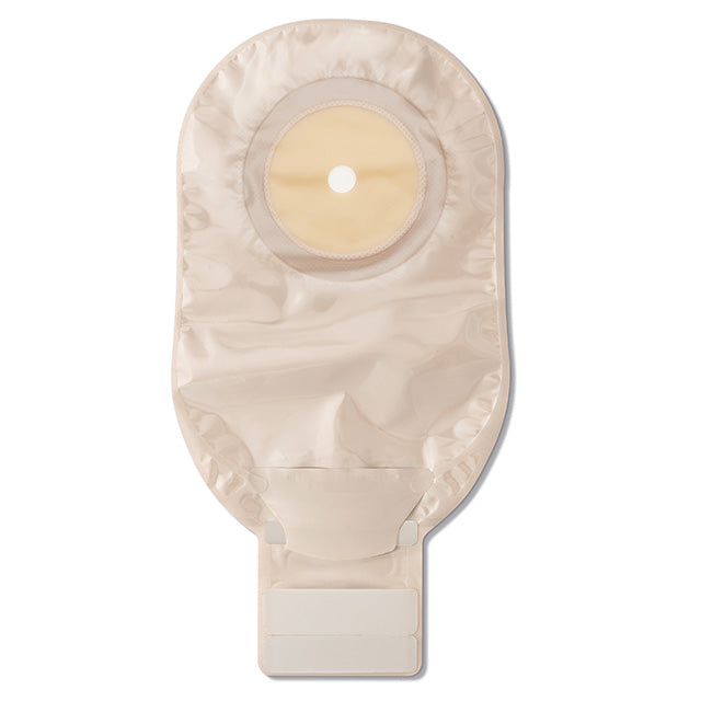 Premier One-Piece Drainable Pouch, Pre-Cut Stoma Opening up to 2-1/2" (64mm), Transparent 12" (30cm),  Lock 'n Roll Closure - Box of 10