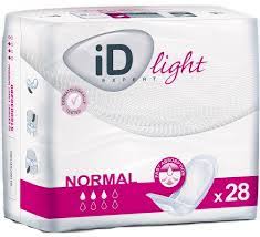 ID 5171030121 CS/12 (12/PKG) ID LIGHT NORMAL, 10.5", 295 ML ABSORBENCY.