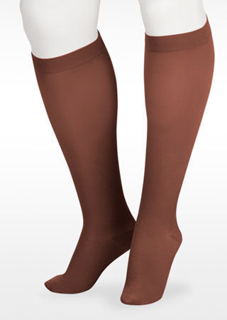 Juzo Cotton Sock Knee High 15-20 mmHg, Brown Size IV